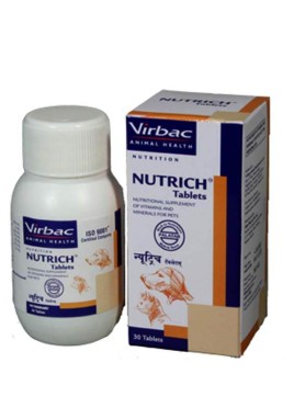Virbac Nutrich vitamin Supplement 30 Tab